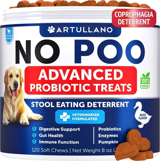 No Poo Chews for Dogs Puppy Coprophagia Stool Eating Deterrent Prevent Dog From